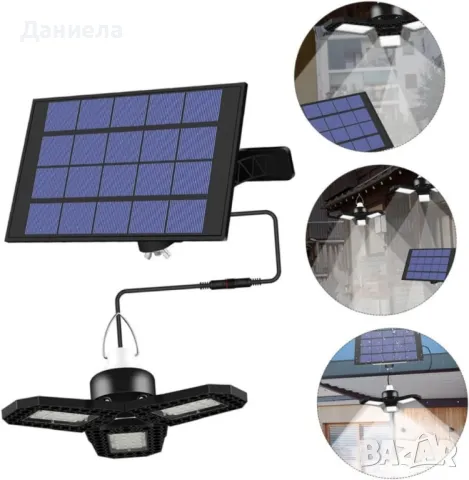 Деформируема соларно осветление LED, снимка 7 - Соларни лампи - 49200543