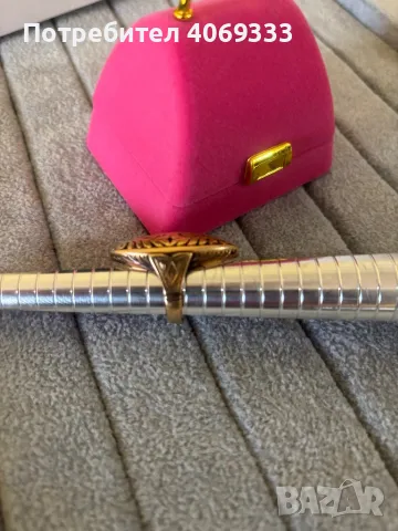 Красив Златен пръстен бадем 6.5гр 14к, снимка 6 - Пръстени - 49872292