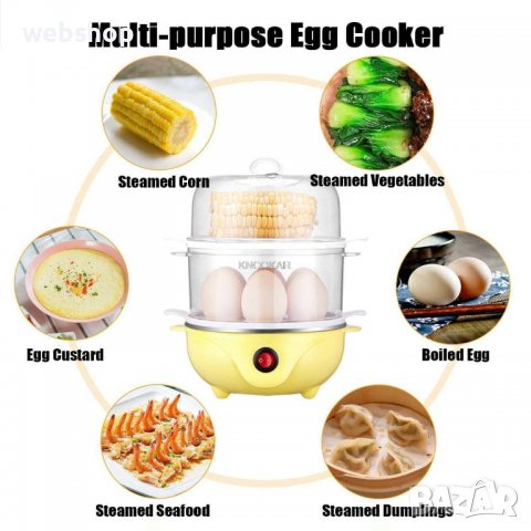 Яйцеварка, Уред за готвене на пара, за 14 яйца, снимка 8 - Уреди за готвене на пара - 38840213