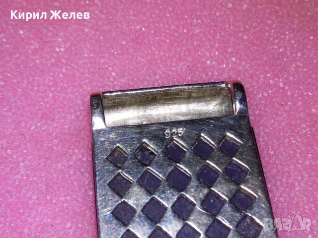 ПРЕКРАСЕН СКЪПОЦЕНЕН ФЕШЪН АРТ СРЕБЪРЕН МЕДАЛЬОН ПЕНДАНТ СРЕБРО 925 с ФАСЕТИАН СИН ТУРМАЛИН 43295, снимка 6 - Колиета, медальони, синджири - 44394591