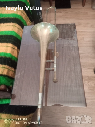 Цугтромбон марка "Weltklang" - изключително запазен., снимка 2 - Духови инструменти - 52392843