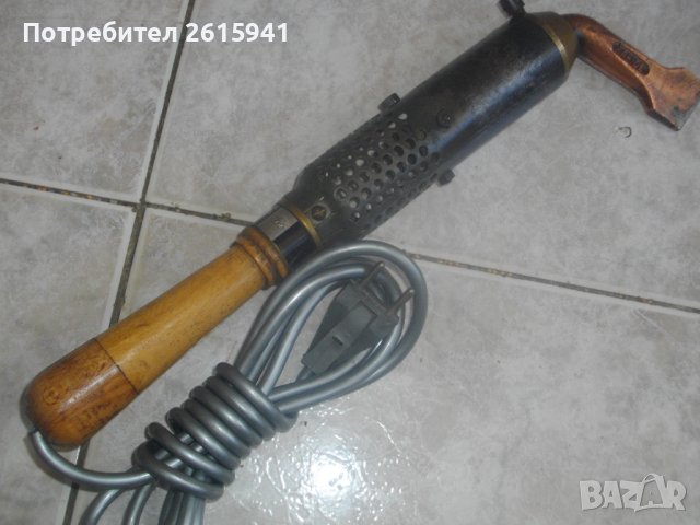 330 Вата Мощен Ел.Поялник Профи Старо Качество-RAPIDE-Масивен-Човка 9см Медна-Отличен, снимка 7 - Поялници и запояване - 41813298