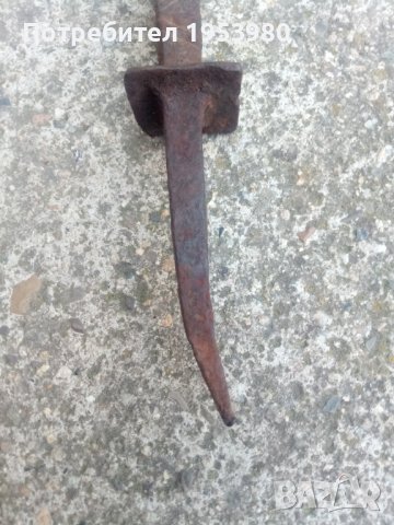 Стара ръчна кована наковалня, снимка 3 - Антикварни и старинни предмети - 41421936