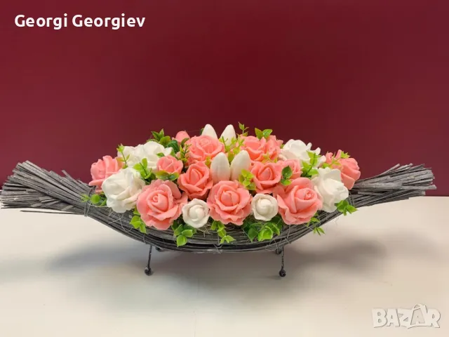 цветя изработени с глицеринов ароматен сапун , снимка 9 - Други - 50106300