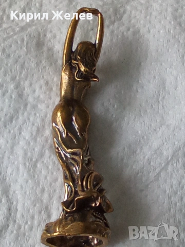 Месингова статуетка фигура 44425, снимка 6 - Антикварни и старинни предмети - 53220601