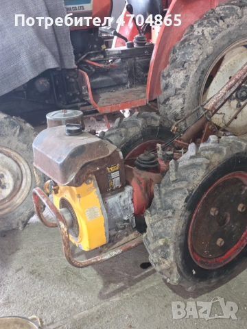 Мотокултиватор с плуг и фрезичка работещ!