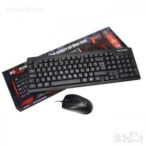 Клавиатура + Мишка Roxpower T-15 черна, SS300641