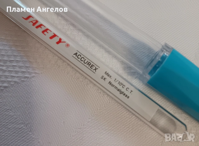 Живачен термометър за измерване на телесна температура. , снимка 5 - Уреди за диагностика - 53345809