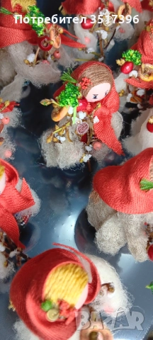 Сурвакарка - дървена кукла с национална българска носия - Сурвакари, снимка 6 - Декорация за дома - 52678043