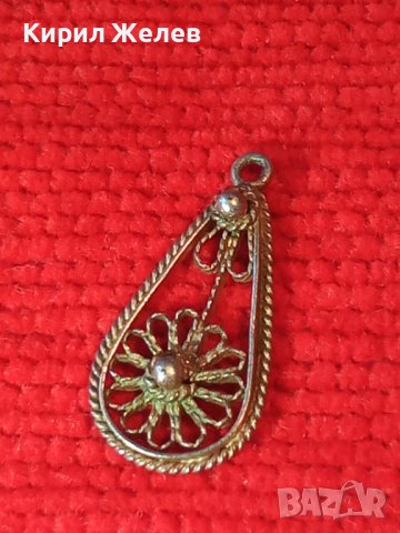 СТАРА СРЕБЪРНА ФИЛИГРАННА ВИСУЛКА с ГРАНУЛАЦИЯ 12722, снимка 3 - Антикварни и старинни предмети - 30376191