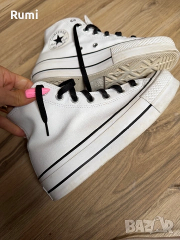 Оригинални кожени кецове кецове Converse ! 37 н, снимка 3 - Кецове - 51228981