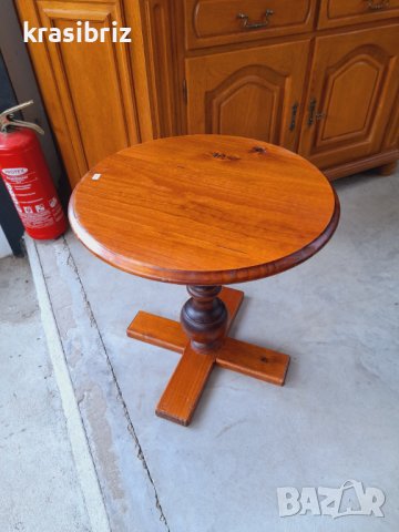 Масивна Кръгла  Масичка внос от Германия , снимка 2 - Маси - 41643017