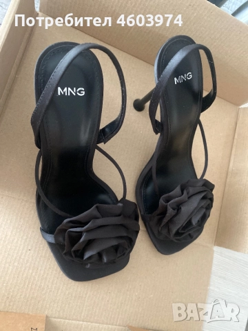 Сандали на висок ток Mango, снимка 1