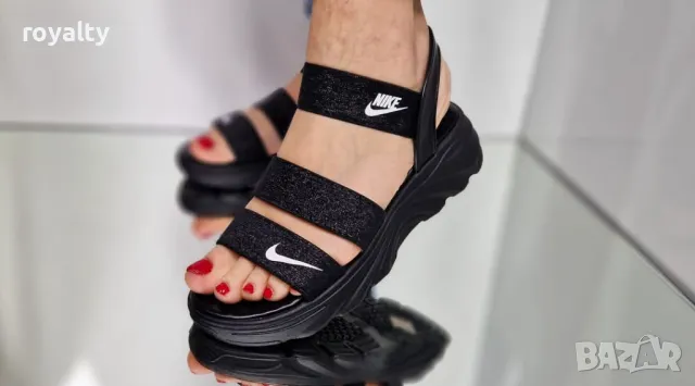Nike черни дамски сандали , снимка 2 - Сандали - 50364847
