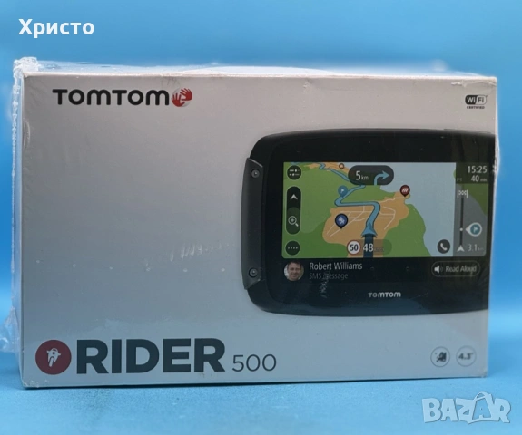 НОВО!!! GPS за мотоциклет TomTom Rider 500, 16GB, 4.3", IPX7, черен, снимка 2 - TOMTOM - 53388970