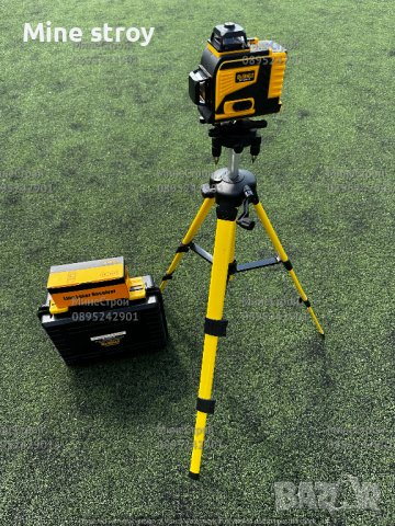 4D ЛАЗЕРЕН НИВЕЛИР DeWalt с 16 линии 4 точков Зелен Лъч + ПРИЕМНИК 30м