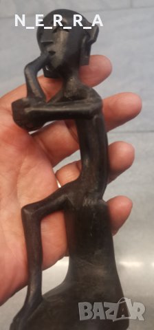  Фигура от африканско дърво, снимка 4 - Статуетки - 42655503