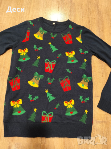 коледно пуловерче , снимка 2 - Блузи с дълъг ръкав и пуловери - 51850975