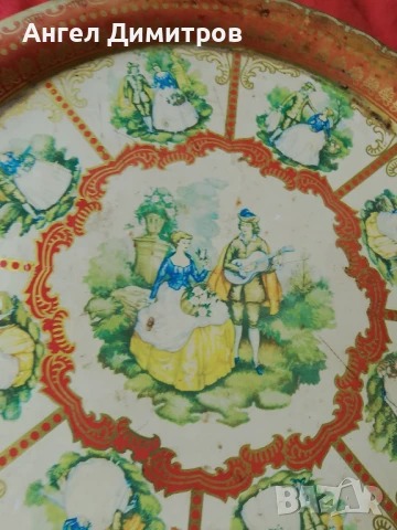 Стар поднос Англия , снимка 7 - Антикварни и старинни предмети - 51165290