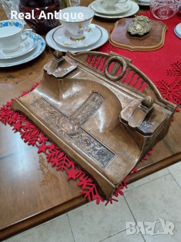 Уникална антикварна колекционерска немска мастилница , снимка 3 - Антикварни и старинни предмети - 42688607