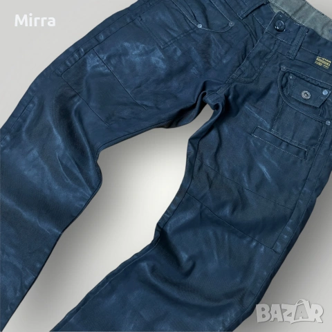 G-STAR RAW WAXED DENIM Y2K Opium Black Jeans "Army Radar Straigt" (2008-2011) !RARE!, снимка 2 - Дънки - 52044875