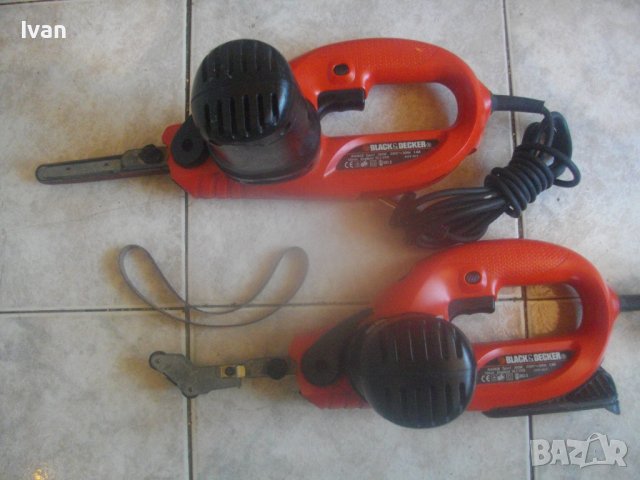 Black Decker KA293E-Английски Мини Лентов Шлайф-Ел.Пила-350 W-ОТЛИЧЕН-Шлайфане Труднодостъпни Места, снимка 3 - Други инструменти - 42444011