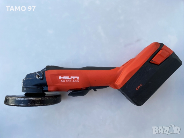 Безчетков ъглошлайф Hilti AG125-A36 ATC 2x36V 5.2Ah, снимка 2 - Други инструменти - 36094276