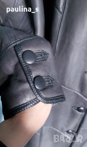 Shepard Emmy Asphalt genuine leather coat / size EU46. , снимка 8 - Палта, манта - 52526317