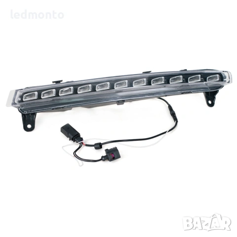LED DRL дневни светлини с динамичен мигач за Audi Q7 2006-2009, снимка 5 - Части - 53864840