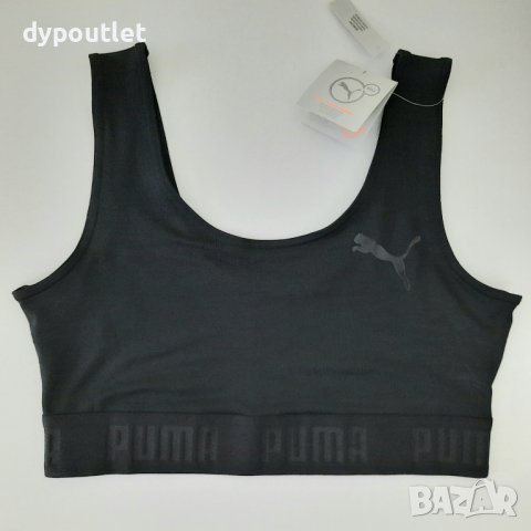 Puma Active Crop Top- Дамско спортно бюстие, черно, размери М и XL.                  , снимка 2 - Корсети, бюстиета, топове - 39617819