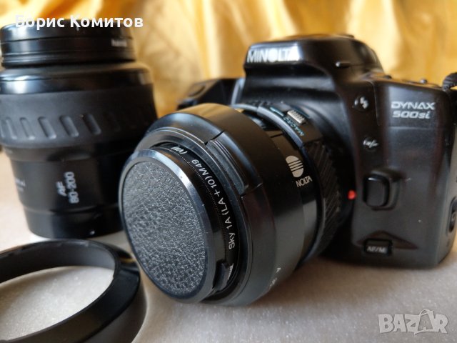 Продавам запазен лентов фотоапарат Minolta-Dynax 500 si, снимка 6 - Фотоапарати - 42685580