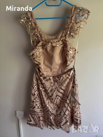 Allure елегантна рокля с пайети S, снимка 6 - Рокли - 51544664