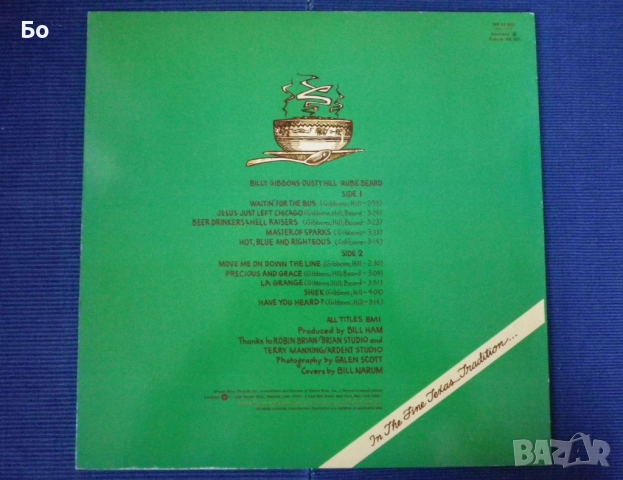 грамофонни плочи ZZ Top, снимка 3 - Грамофонни плочи - 52459146