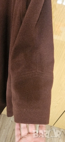 Кафяво дълго палто, XL, снимка 6 - Палта, манта - 51786666