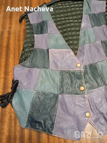 ЕЛЕК  кожен, дамски, снимка 2 - Елеци - 48944176