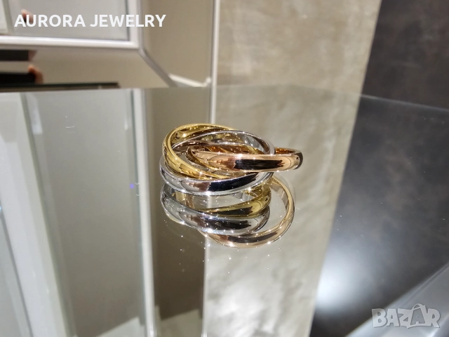 CARTIER Trinity Classic Унисекс Пръстен, снимка 5 - Пръстени - 52843798