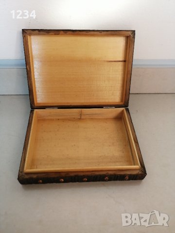 Дървена кутия 16 х 12 см h 3.5 см. , снимка 4 - Други стоки за дома - 41840006