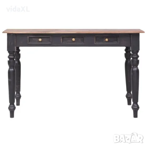vidaXL Бюро с 3 чекмеджета, 117x57x75 см, махагоново дърво масив（SKU: 283907）, снимка 2 - Бюра - 56125252