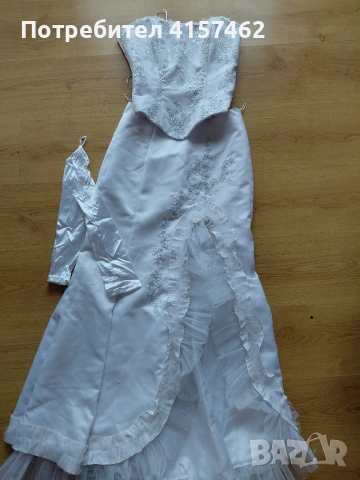 невероятна късметлийска сватбена рокля от 2части , снимка 16 - Рокли - 53131657