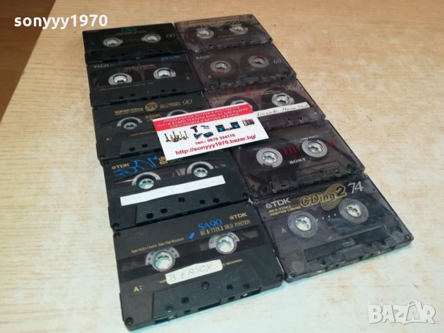 TDK & SONY & FUJI & BASF 10 аудиокасети 1009211310, снимка 2 - Аудио касети - 34088866