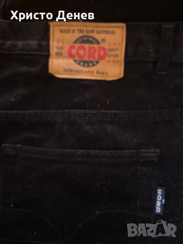 дънков панталон черен за едър мъж XXXL, чисто нов, марка CORD original jeans, мек приятен на пипане , снимка 3 - Панталони - 53695768