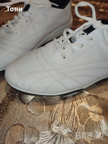 Нови Мъжки Кожени Маратонки 44, снимка 5 - Маратонки - 53398260