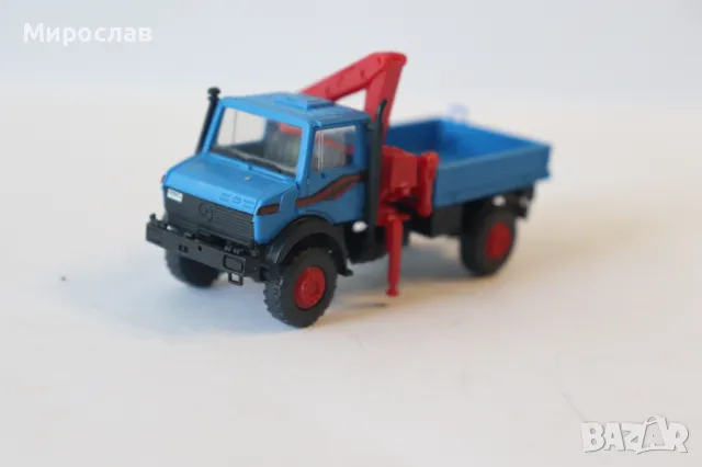 KIBRI H0 1/87 MERCEDES АВТО КРАН КАМИОН КРАН МОДЕЛ КОЛИЧКА, снимка 2 - Колекции - 49774618