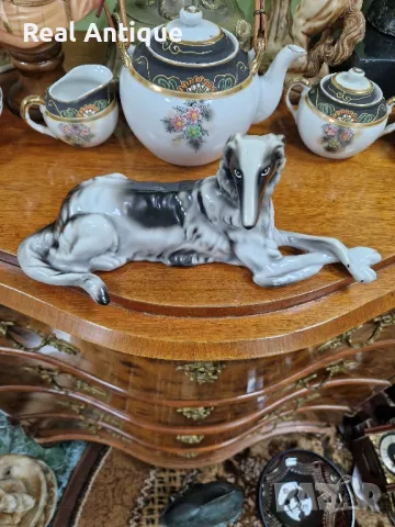 Уникална рядка антикварна колекционерска порцеланова полска фигура статуетка , снимка 3 - Статуетки - 49485942