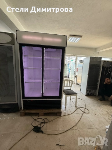 Двойна хладилна витрина 112/70/200см, снимка 4 - Витрини - 52279010