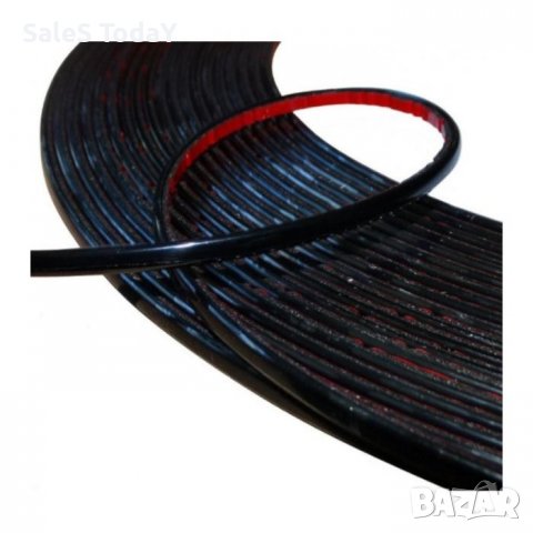 Лайсна за врата черна 25мм х 15м, снимка 2 - Аксесоари и консумативи - 39181250