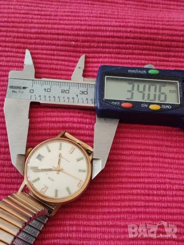 Стар механичен часовник VOG, автомат, Швейцария. , снимка 10 - Мъжки - 50641453