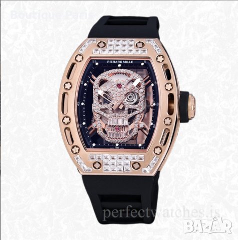 Мъжки часовник Richard Mille skull, снимка 3 - Мъжки - 39082023