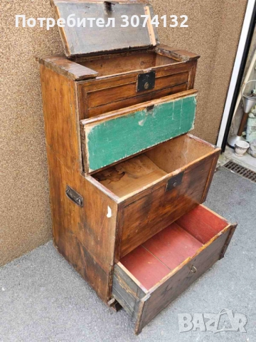 Холандски антикварен шкаф, снимка 4 - Антикварни и старинни предмети - 51689826