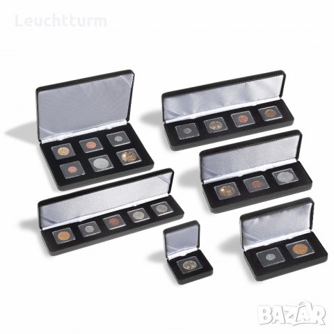  кожена кутия за съхранение на 2 монети в капсули QUADRUM, снимка 2 - Нумизматика и бонистика - 35832101